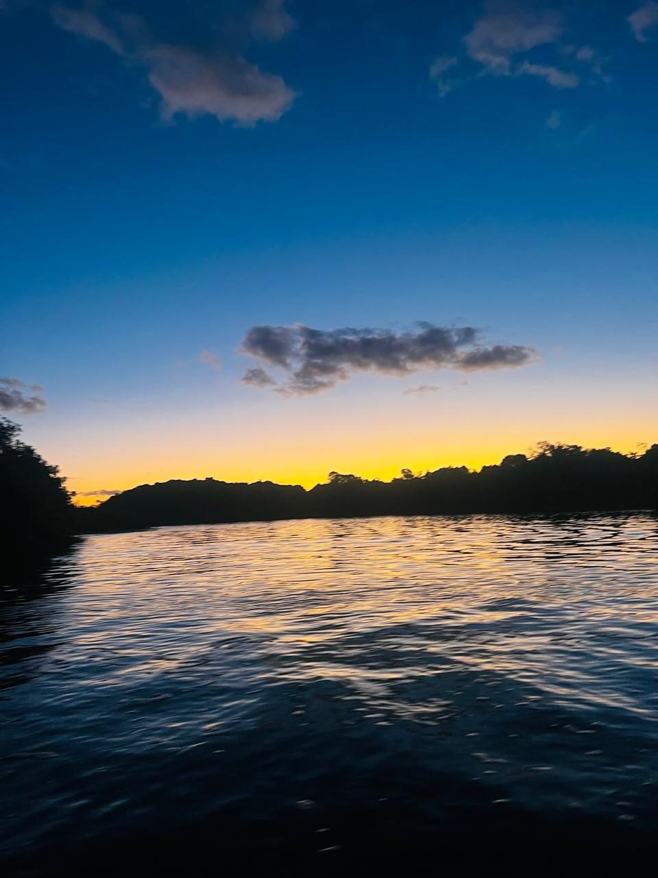 Pôr do sol na travessia